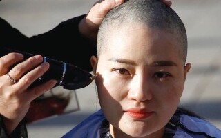 South Korean Political Protests: Head-Shaving as a Form of Protest